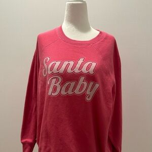 Santa Baby Crew Neck faded pink vintage sz women’s xs